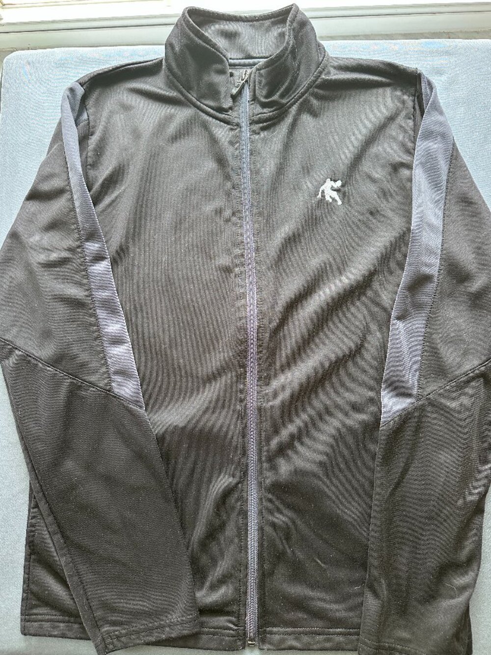 AND1 Boys Black Full Zip Track Jacket Athletic Sports Outerwear Size XL 14/16